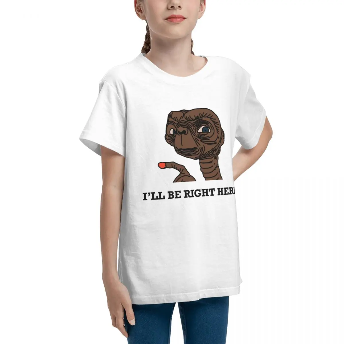 E.T. I Ll Be Right Here For Sale B Top quality Top tee Hipster Funny Novelty Home Crewneck Teeanger T-Shirt