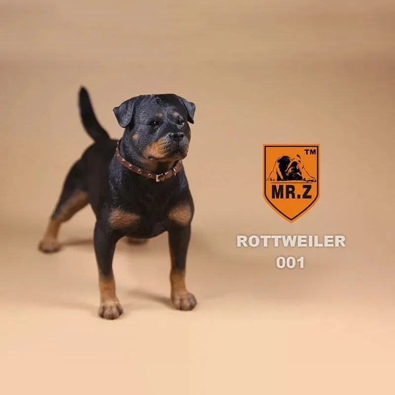 Mr.Z 1/6 Simulation Animal Dog Rottweiler Dog Model Toy Gift Model F 12\
