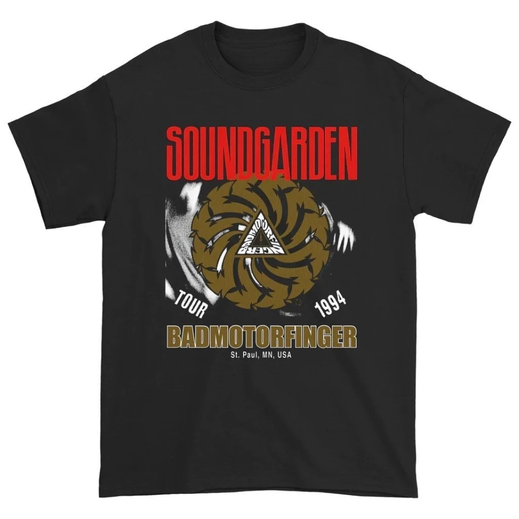 1989 Soundgarden Voice Garden Punk Band American Retro Oversize High Street Cotton Men's and Women's Short Sleeve T-shirt