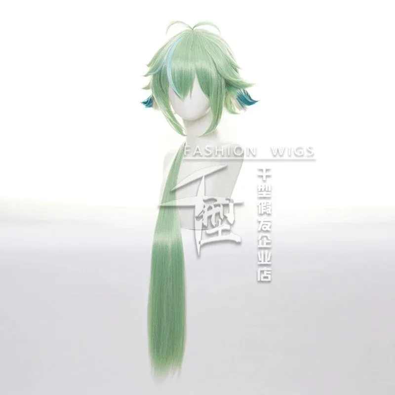 2025 جديد Genshin تأثير السكروز 85 سنتيمتر طويل الأخضر أبل شعر مستعار أنيمي تأثيري الباروكات مقاومة للحرارة الاصطناعية ث ☆ ☆ ☆ أأ