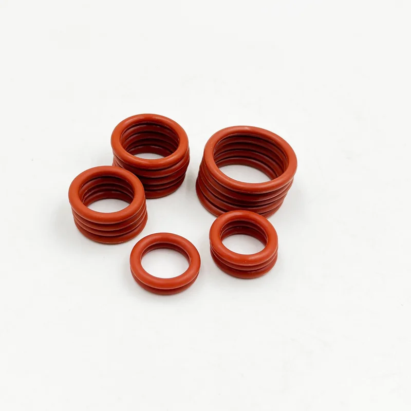 VMQ NBR FKM O-Ring Silikon Roter O-Ring Schwarzer Nitrilkautschuk O-Ring Autodichtungen Korrosion Hochtemperatur-Ölbeständiger Dichtungsscheibe – Detail 15