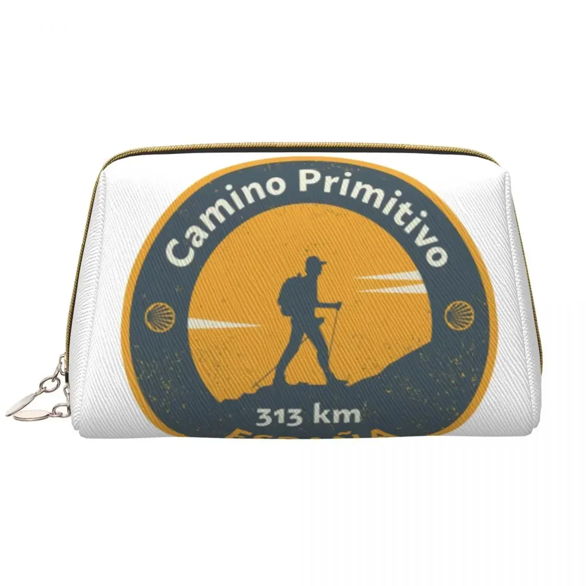 Camino De Santiago Makeup Bag for Women Travel Cosmetic Organizer Fashion Camino Primitivo Storage Toiletry Bags