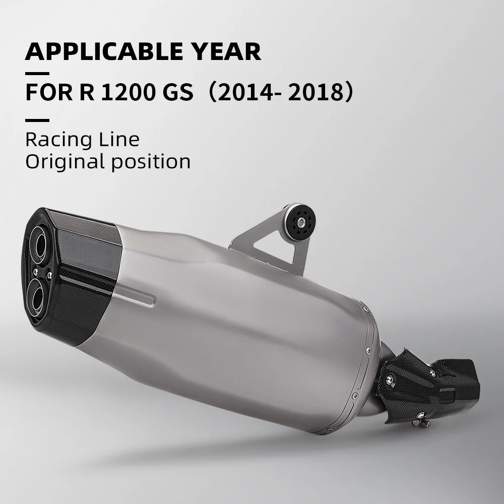 For BMW ADV 1200GS R1200GS Waterbird Motorcycle Modified Exhaust Pipe Suitable for R1250GS Modified Muffler System 2014-2018