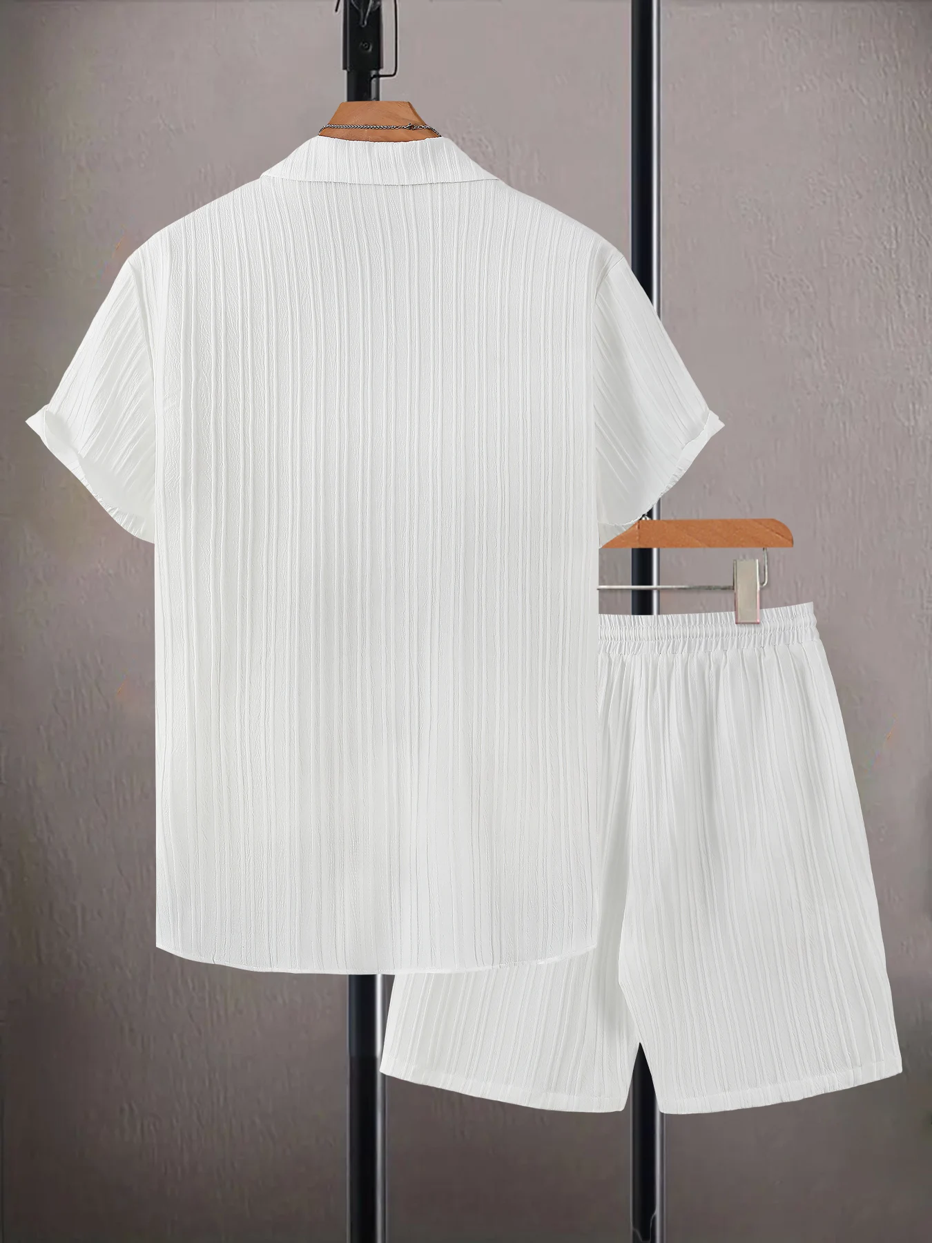 طقم رجالي أبيض بتصميم مطوي مكو - مراجعة Summer Clothing Outfits وسعره