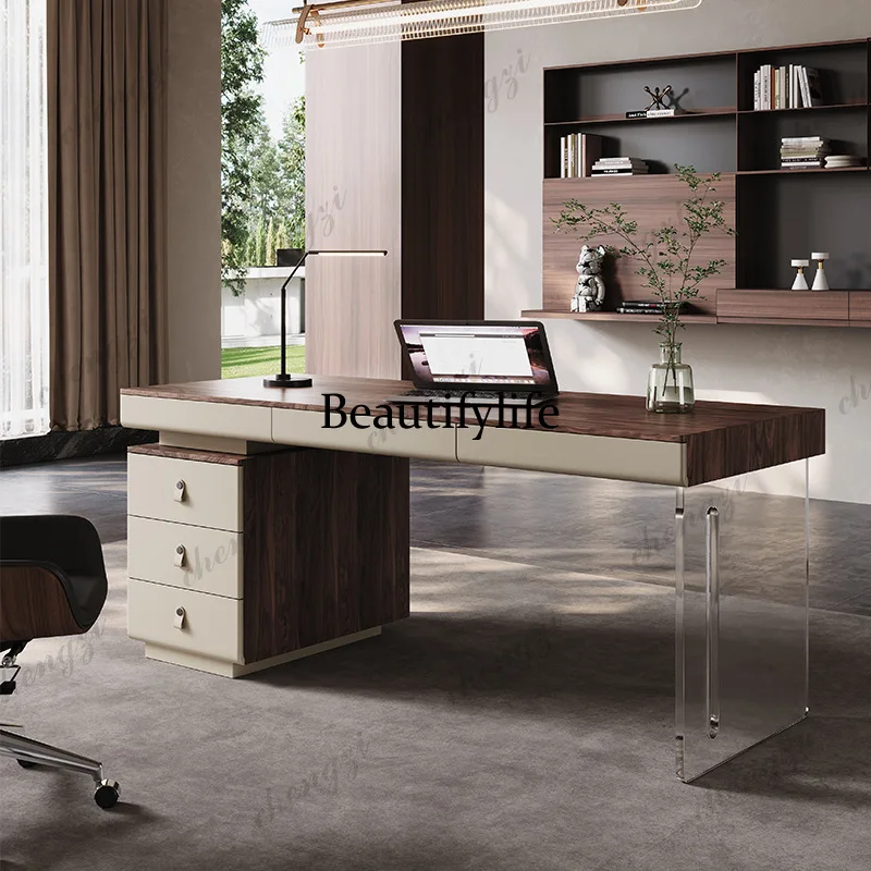 

Living Room Boss Office Desk Computer Furniture Reception Italian Office Desk President Artificial Board Furniture K182