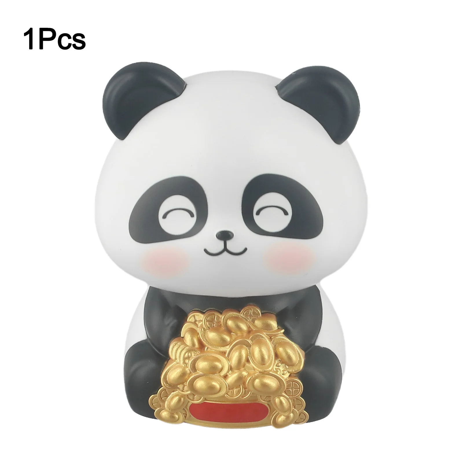 Panda Potted Ornament Color As Shown Solar Energy Panda Ornament Adorable Expressions Cultural Charm Environmentally Friendly