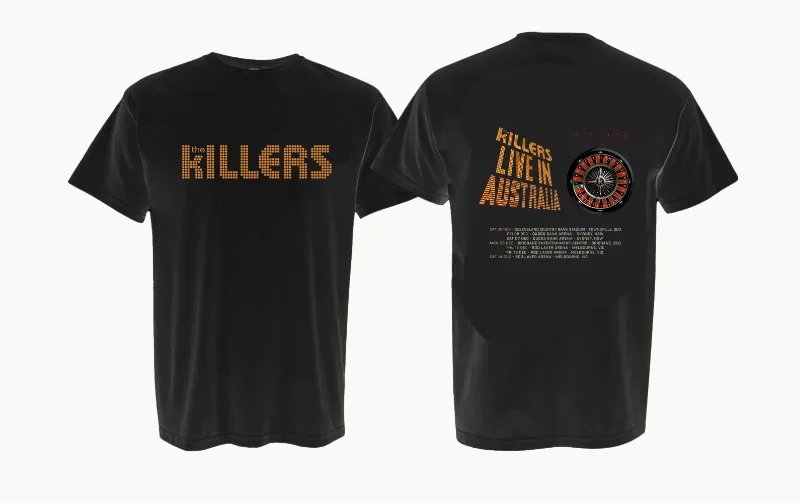 2024  Australia tour NEW THE band KILLERS LOGO ROCK BAND T SHIRT shirts for men  hot