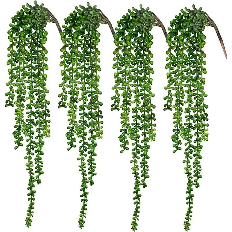 

Succulents Plants Artificial Flower String Fake Wall Hanging Plant Succulents Valentine's Day Gifts Garden Wreath Home Decor