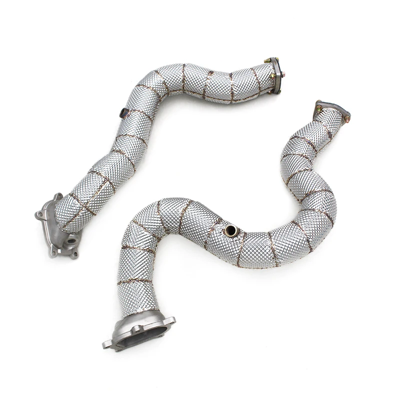 

Stainless Steel Turbo Engine Exhasut Downpipe For Audi S8 D4 4.0T 2013-2018 Exhaust Pipe With Heat Shield Exhaust System