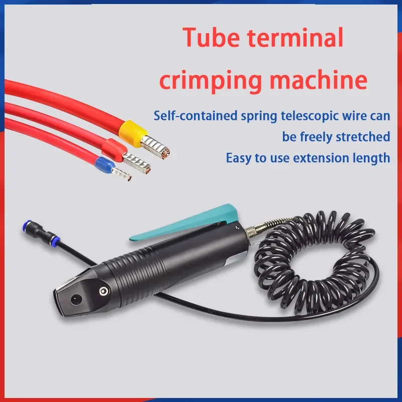 

Small New Pneumatic Crimping Pliers European Style Tube Terminal Crimping Machine Portable Press-Type 3-Hole Crimping Terminal