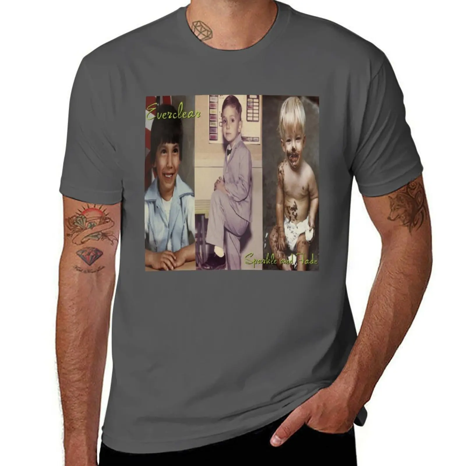 

Sparkle Album And Fade Everclear T-Shirt Fashion Pattern Printed Tee Shirt
