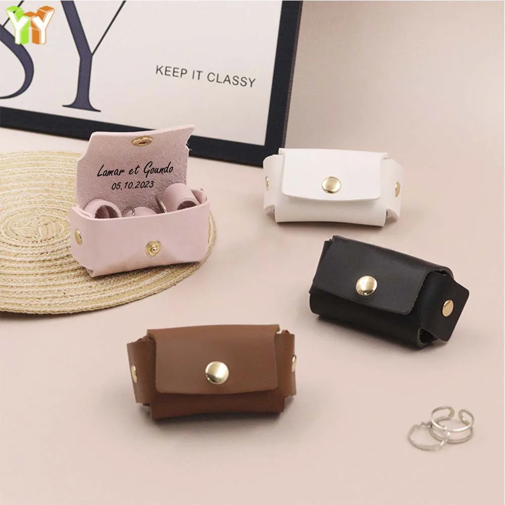 Personal isierte Hochzeit Leder Ring Box für Hunde halsband Ring Box Verlobung Ehering Box Lagerung