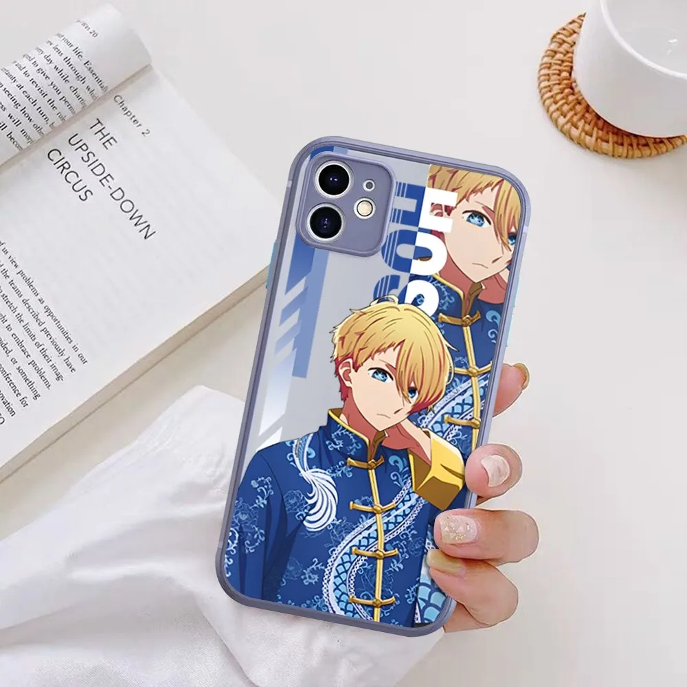 Oshi No Ko Anime Ai Hoshino Phone Case For iPhone 14 X XR XS 7 8 Plus 11 12 13 pro MAX 13mini Matte Shockproof Case