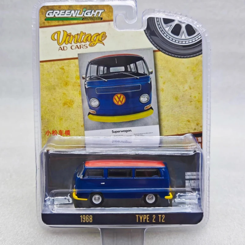 

Greenlight Diecast 1:64 Scale 1968 TYPE 2 T2 Van Alloy Simulation Car Model Collection Display Toy Gifts Souvenir
