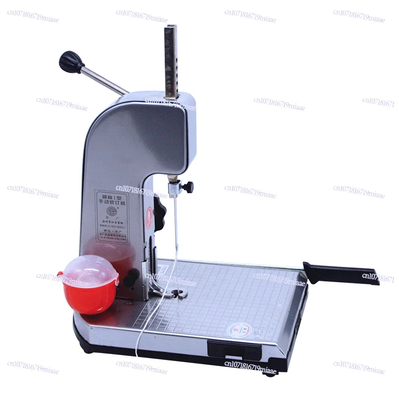 Binding Machine Manual with Wire Account Book File Bill Punching Machine Accounting Financial Document Fine Label Binding