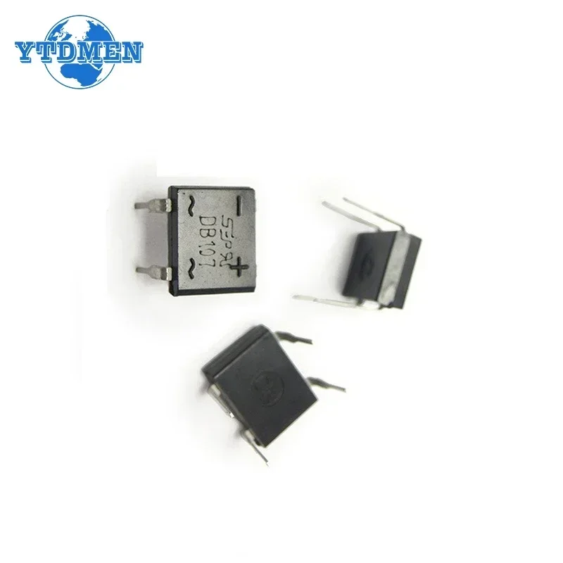 10/50PCS DB107 Diode Bridge 1A 1000V DIP4 Single Phases Diode Rectifier Bridges Electronica Componentes