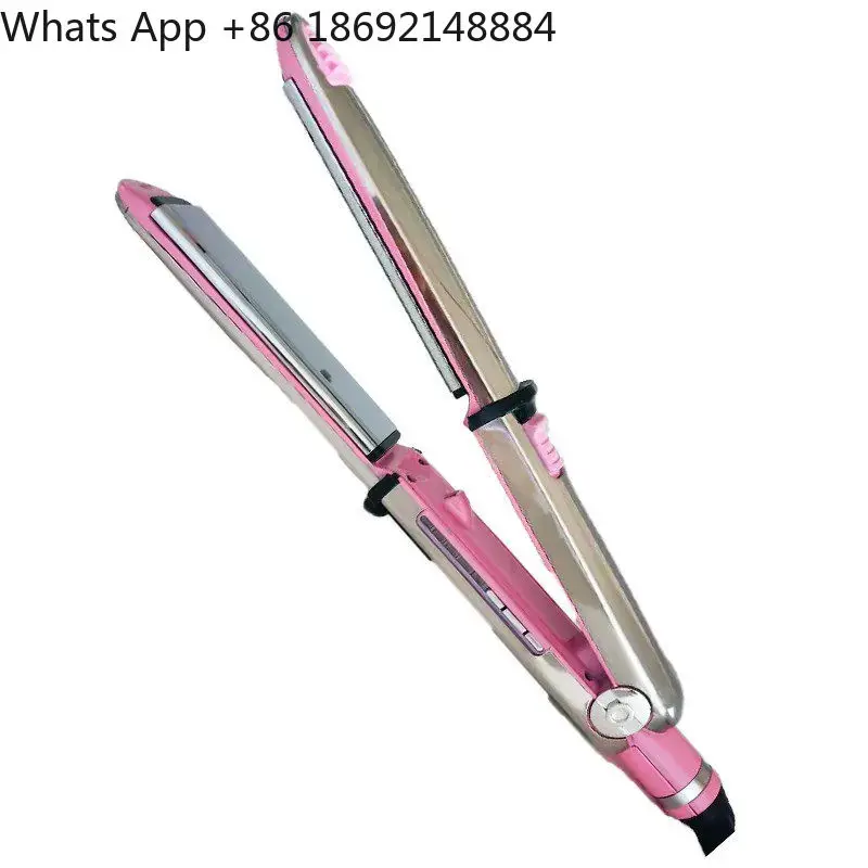 stainless steel splint multi-function self-contained lock can be rolled straight dual-purpose constant temperature curling iron