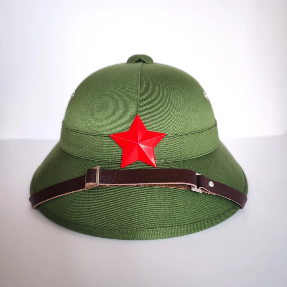 Chapéu exterior verde com Star CS Game, chapéu capacete, Cosplay Equipment, polpa de madeira, Vietnã, Novo