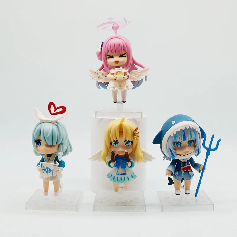 

Q Version Arona Gawr Gura Mika Filo Mini Anime Figure Cartoon Game Characters Desktop Ornament Decor Wholesale Toys Model Gift