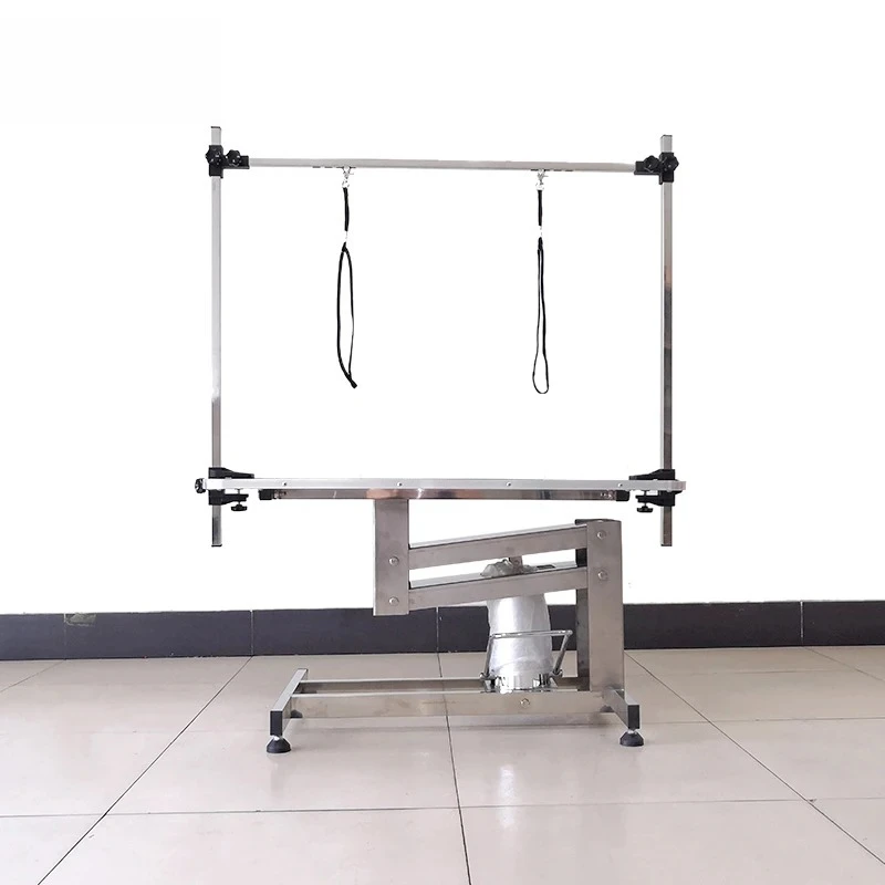 PET High Quality Large Dog Hydraulic Pet Grooming Table Z-lift Stainless Steel Frame Electric Pet Dog Grooming Table