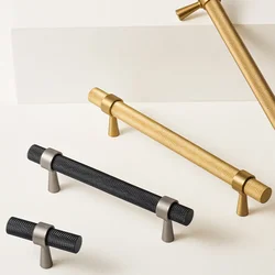 SAILANKA Brass Knurled Furniture Handles Modern Copper  Pulls Cupboard Wardrobe Dresser Shoe Box Drawer Cabinet Handles Knob