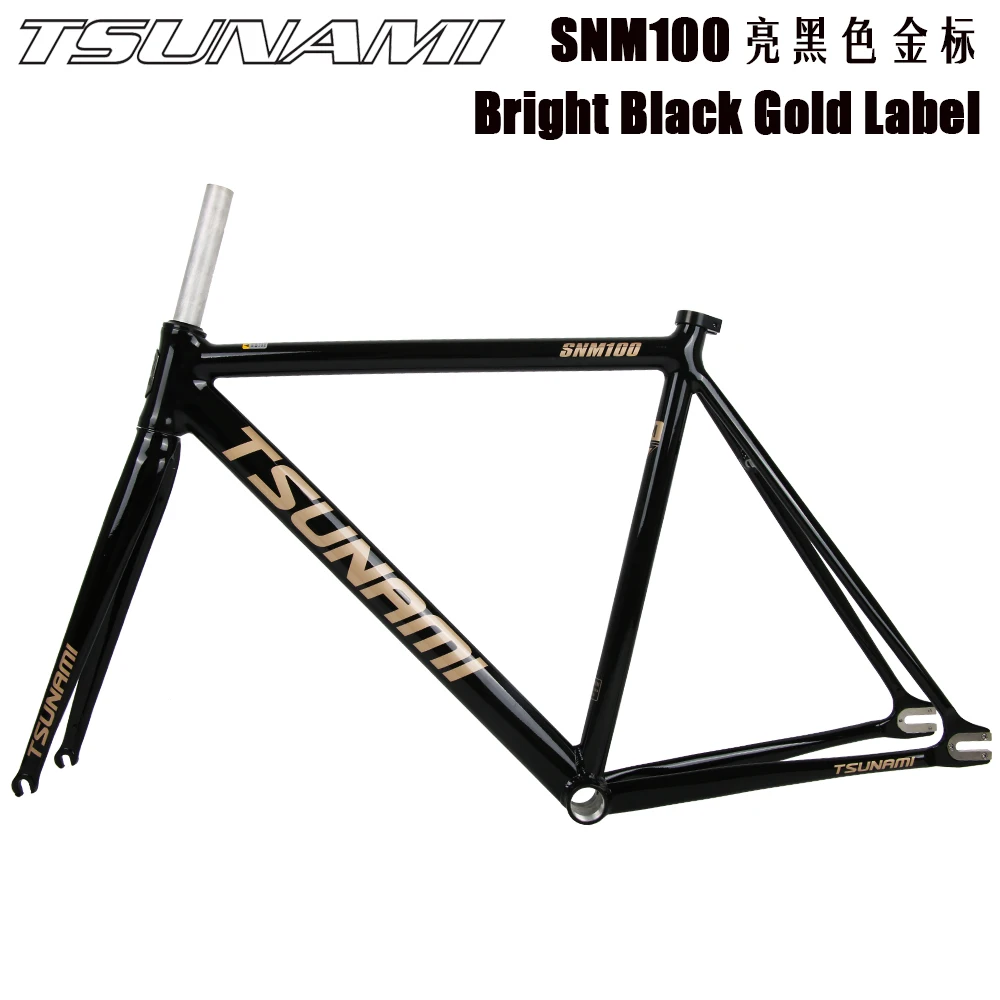 TSUNAMI SNM100 高品質シングルスピード自転車フレームセット固定ギア