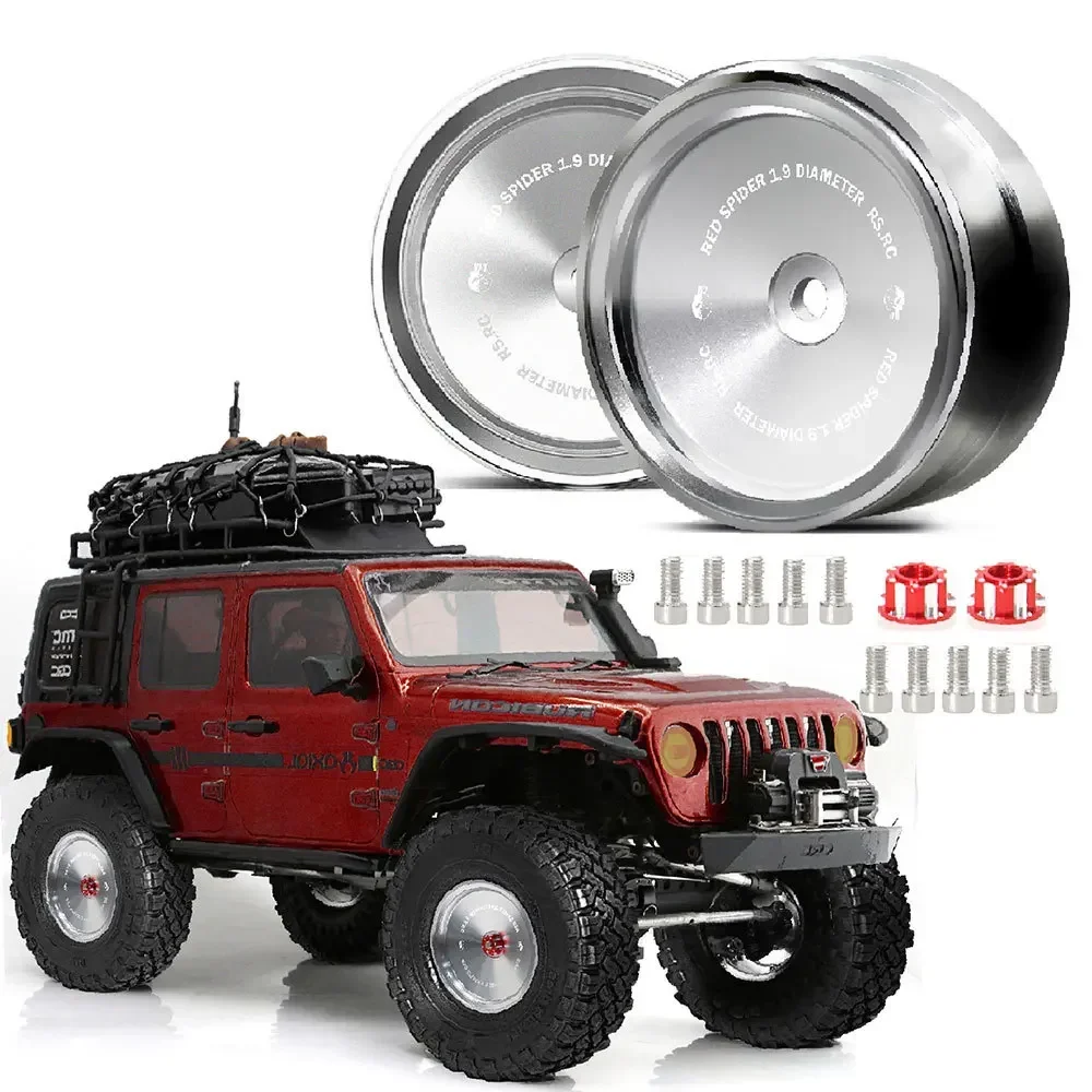 Metal 1.9" Retro Beadlock Wheel Rim Wheel Hub for 1/10 RC Crawler Car Axial SCX10 Trxs TRX4 RC4WD D90 Redcat Gen8 - Image 2