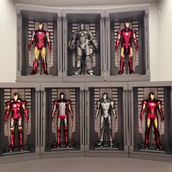Marvel Iron Man Mk1-7 Mark Hall Of Armor Set Of 1-7 Action Figure Avengers Tony Stark Legends Original Zd Model Gifts Toys
