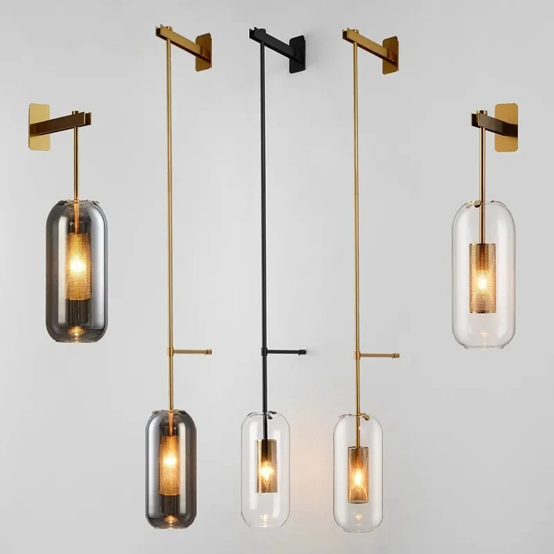 

CX177CZ postmodern wall light Loft designer glass wall art light Home Decor Living Room bathroom lights dinning room light