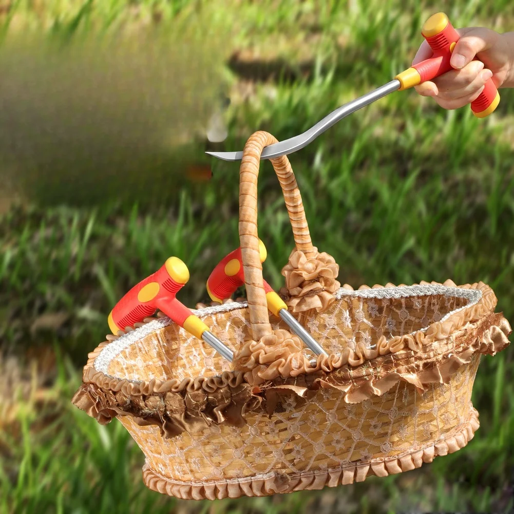 Steel and Plastic Weeding Shovel for Pot Transplanting For Edging Soil Loosening and Garlic Digging Comfortable Grip Design