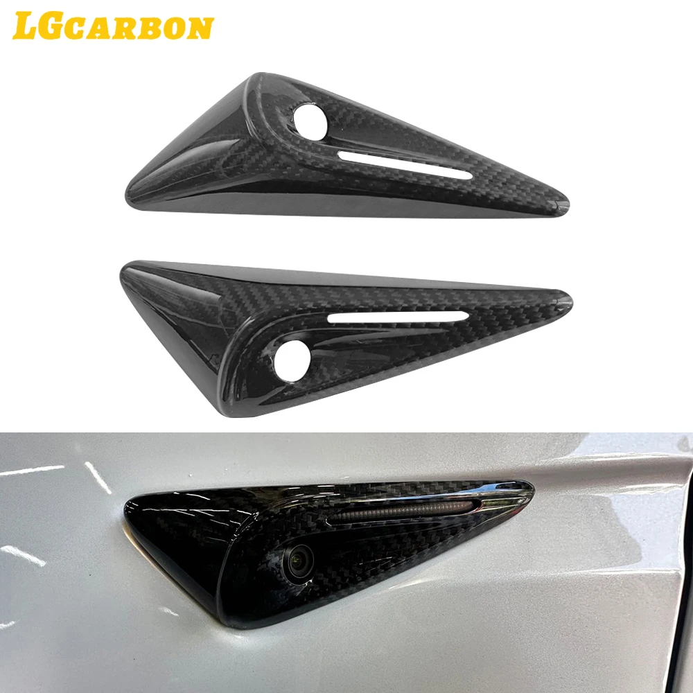 

LGcarbon Carbon Fiber Exterior Kits Side Fender Vents Add On Style Full Cover Fit For Tesla Model S 2022+