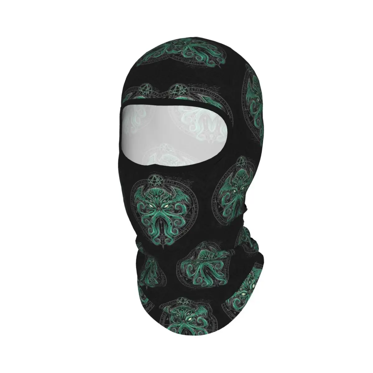 Lovecraft Great Cthulhu Breathable Thin Balaclava Full Face Mask Sun Protection Neck Gaiter For Motorcycle Cycling