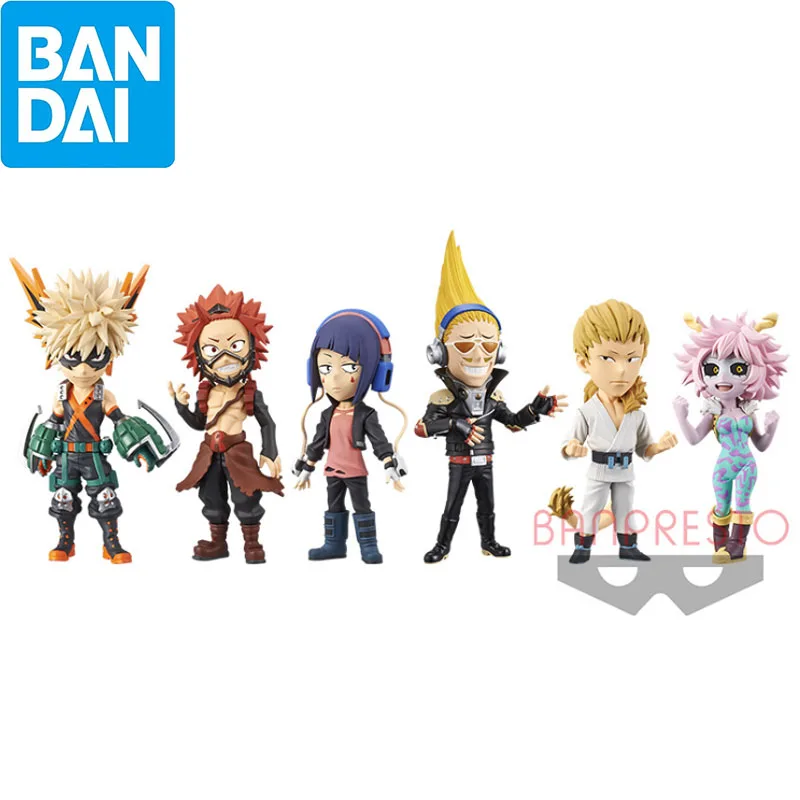 Bandai Genuine My Hero Academia WCF VOL.3 Jiro Kyoka Kirishima Eijiro Ashido Mina Ojiro Mashirao Anime Figure Model Toy Kid Gift