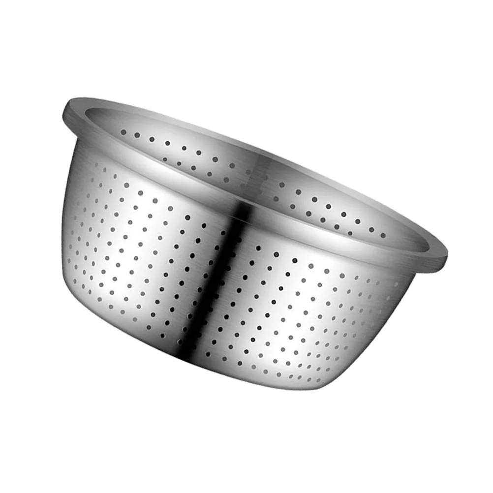 

Stainless Steel Drain Bowl 20cm Mesh Design Kitchen Food Drainer Fruit Vegetable Washing Basket Drain Bowl
