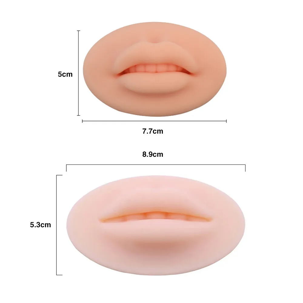 Professional 3D/5D Latex  Lip Tattoo Practice Skin Silicone Blushing Training Pad PMU Accessories