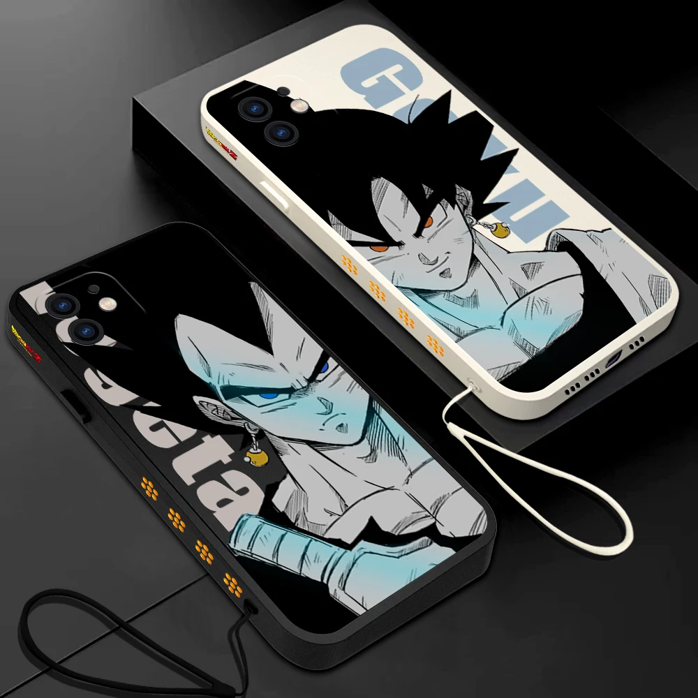 Dragons Balls Son Goku Phone Case For Samsung Galaxy S23 S22 S21 S20 Ultra Plus FE S10 4G S9 S10E Note  With Lanyard Cover