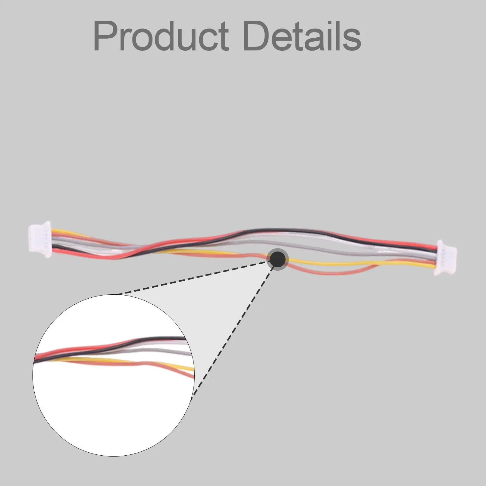 Double Head Connection Cable DIY Accessory,Compact Spare Part Sturdy Portable Metal Compatible for O3 Air Unit