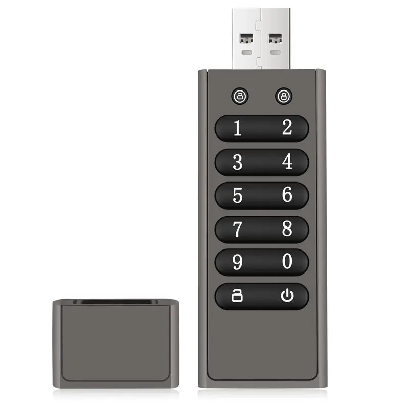M51K-Secure USB Drive, Volkcam 32GB Encrypted USB Flash Drive Hardware Password Memory Stick With Keypad U Disk Flash