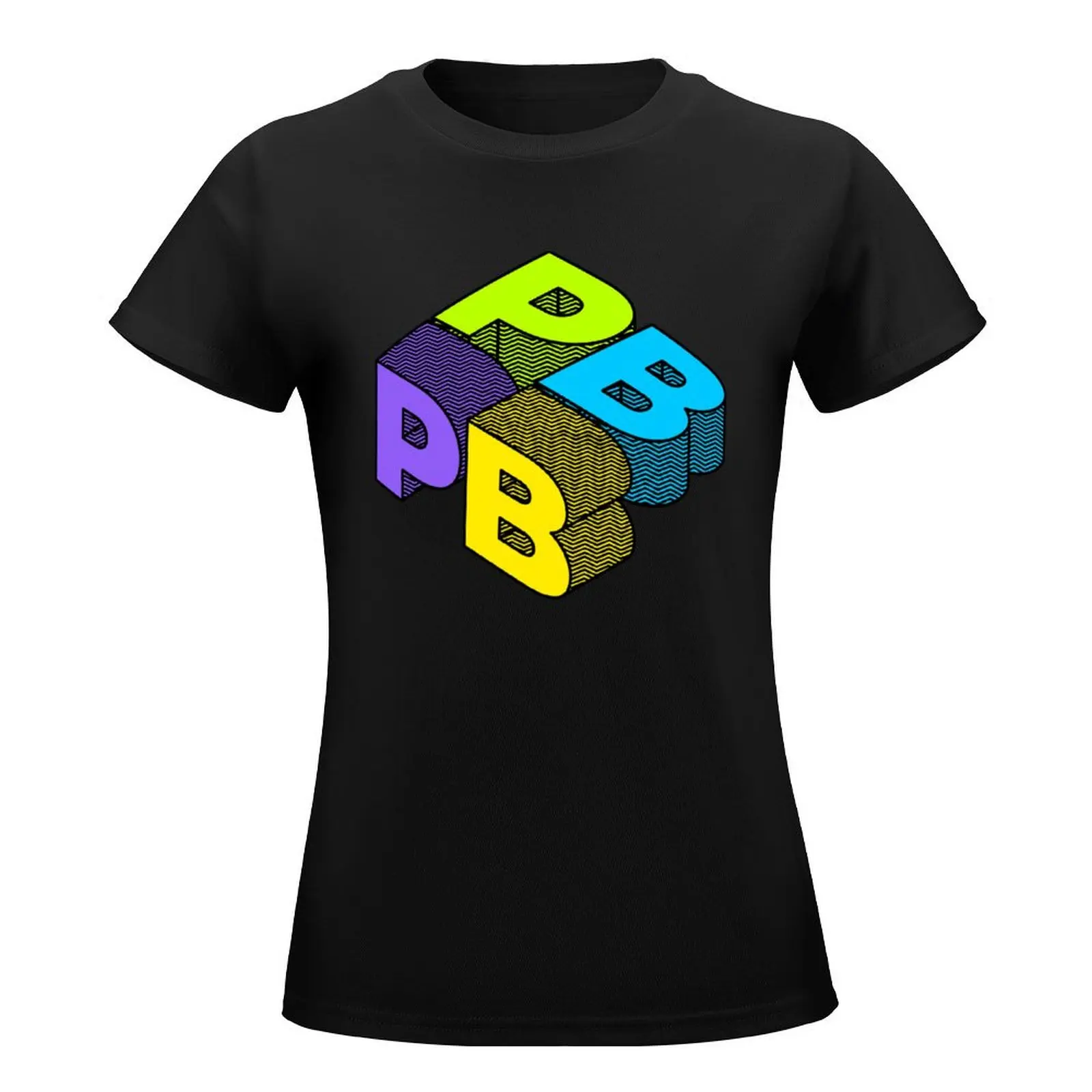 Pickleball Cube T Shirt T-Shirt Short sleeve tee animal print shirt for girls cotton t shirts Women