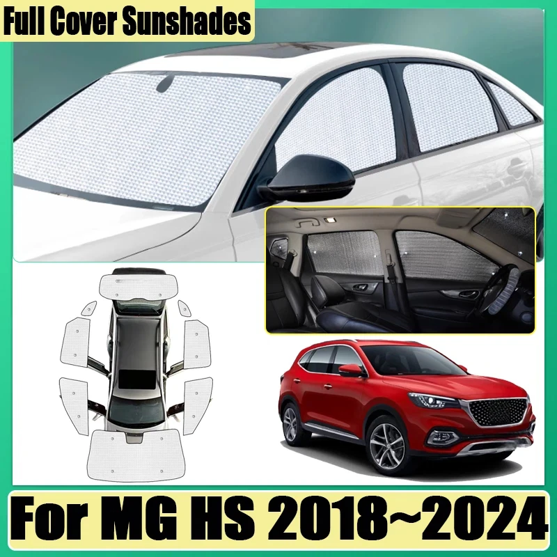 Privacy Blocks For MG HS 2018 2019 2020 2021 2022~2024 Car Surround Visor Full Coverage Sunshade Anti-UV Auto Visors Accessories
