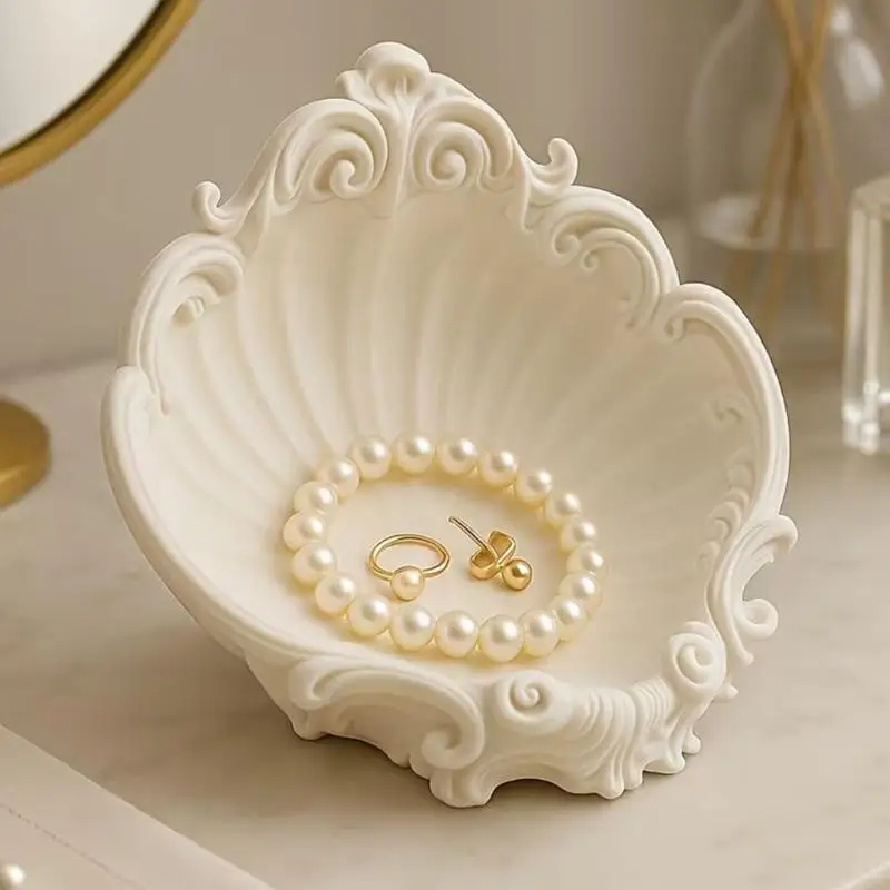  Elegant Shell Jewelry Holder for Earrings Bracelets Presentation Photo Prop