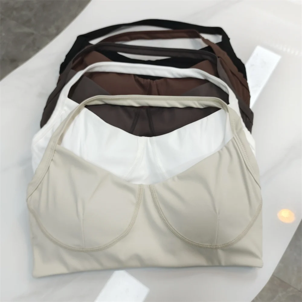2/3PCS Nude Gym Yoga Set Women Sports Bra Shrug Leggings Crossover Seamless High Waist Fitness Legging Active Wear Clothes XP183 - view 3
