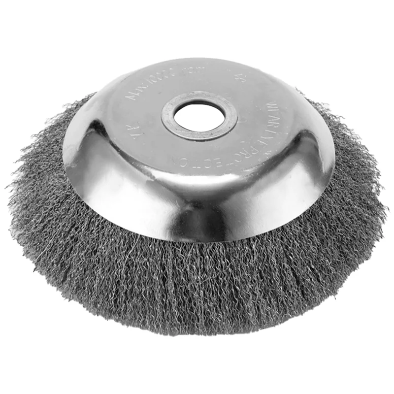 

A26F-8-Inch Wire Brush Weeding Board Lawn Mower Weeding Tool Weeding Wheel 8-Inch Lawn Mower Grass Head Steel Wire Grass Head