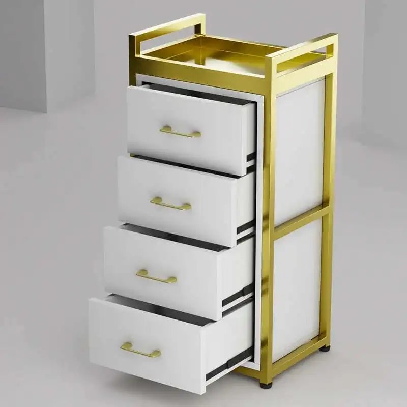 صالون عربة تخزين عجلات قابلة للقفل الجمال المتداول عربة الشعر أدراج Carros Auxiliares دي Peluqueria محطات الصالون #6