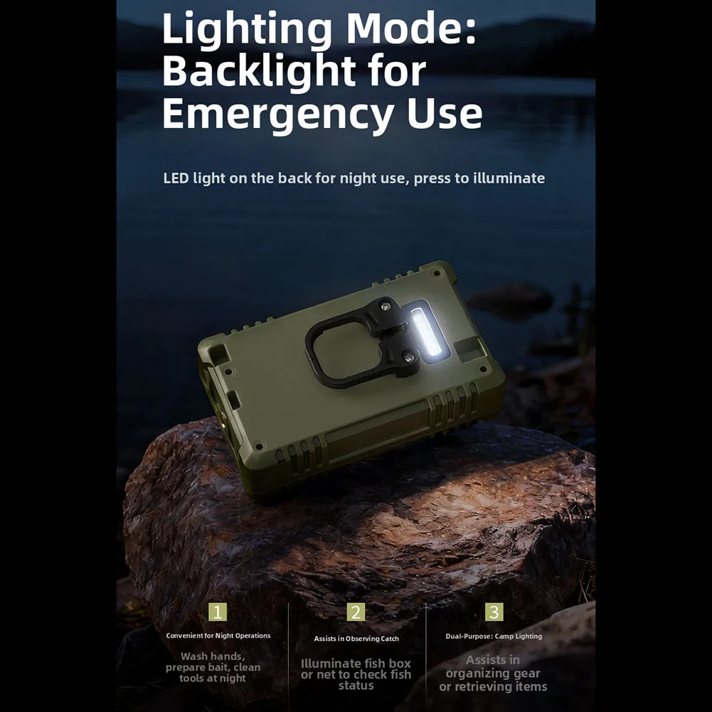 

Portable LED Light Automatic Water Pump Hands-free Operation Combined Stone And Mesh Filter Fishing Night Fishing