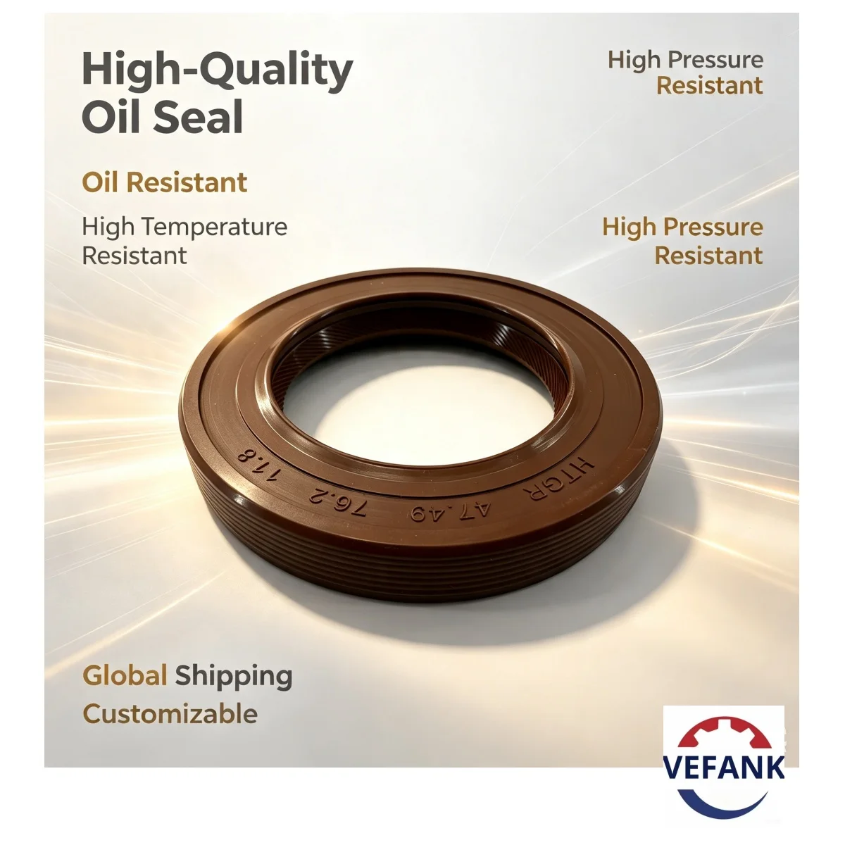 HTGR 47.49*76.2*11.8 mm Oil Seal NBR High-quality automotive part; bulk discounts available; suitable for automotive repair