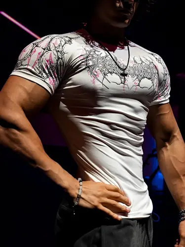 Camiseta de entrenamiento de gimnasio para hombre, camiseta de manga corta de compresión de secado rápido para culturismo, correr, entrenamiento, ropa deportiva atlética