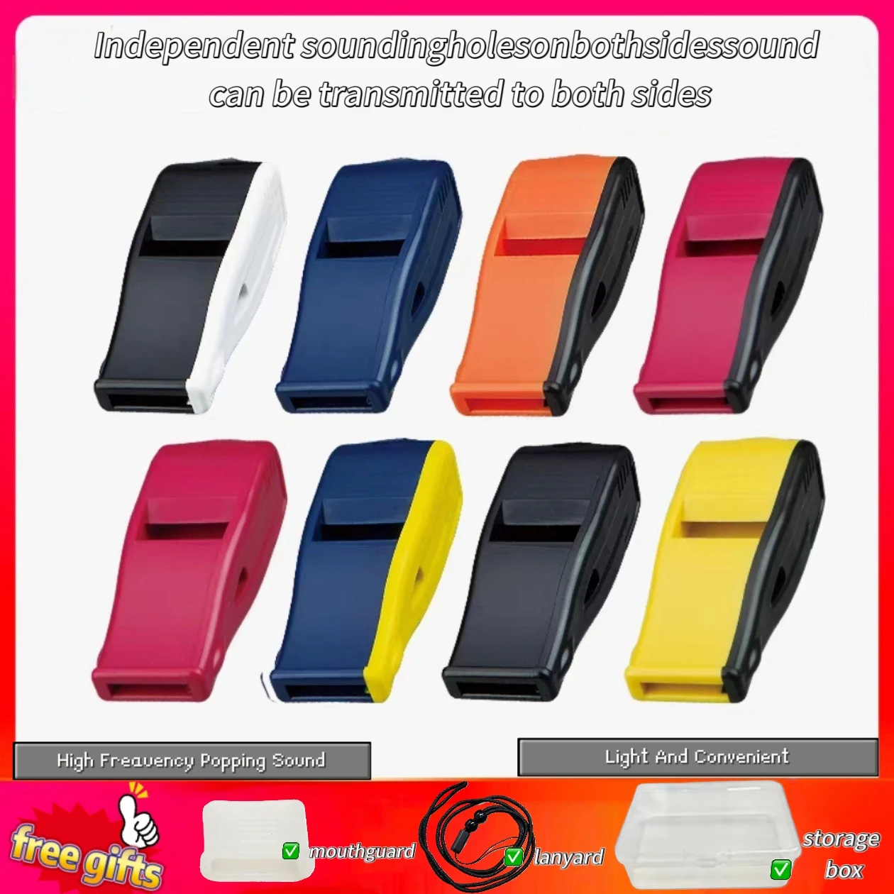 

Профессиональный спортивный свисток для волейбола/баскетбола/футбола с независимой конструкцией отверстий, высококачественный инструмент для сигнализации во время игры