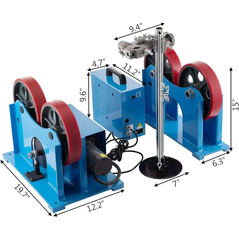 1 Ton Light Weight 20-700mm Diameter Welding Roller Frame for Welding Equipment Support