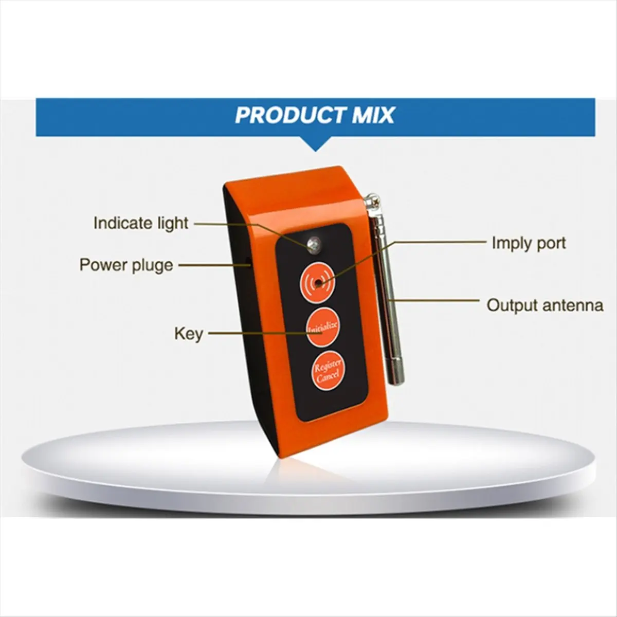 T1100C-Patient Alarm System Emergency Sound and Light Alarm Small Caregiver Receiver SC-R16 US Plug HOT